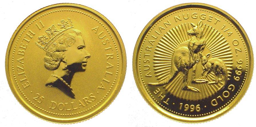 Foto Australien 25 Dollars Gold 1996