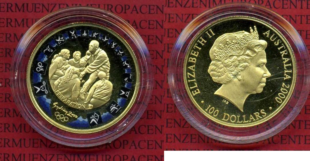 Foto Australien Australia 100 Dollars Goldmünze 2000