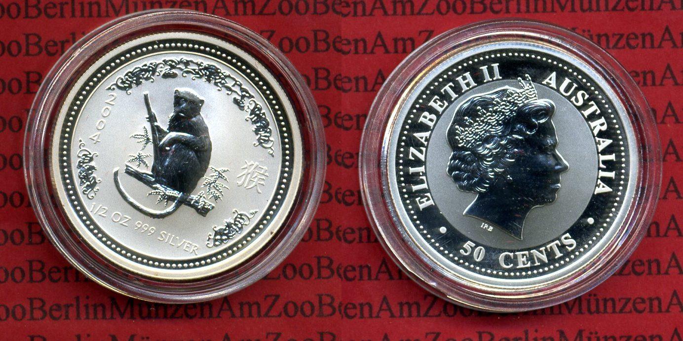 Foto Australien, Australia 50 Cents Lunar Serie 1, 1/2 Unze 2004