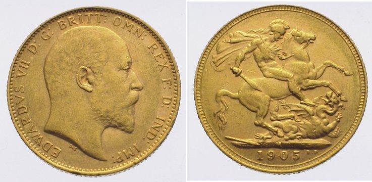 Foto Australien Pound Gold 1905 M
