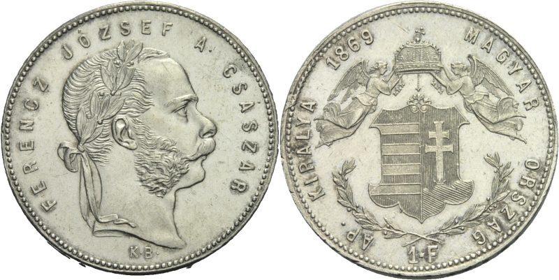 Foto Austria Ungarn Kremnitz Forint 1869