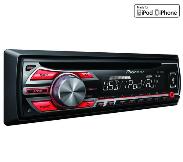 Foto Autorradio CD/MP3/USB/iPod DEH-2500UI + Funda par frontal de autoradi