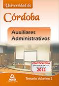 Foto Auxiliares administrativos de la universidad de córdoba. temario volumen ii
