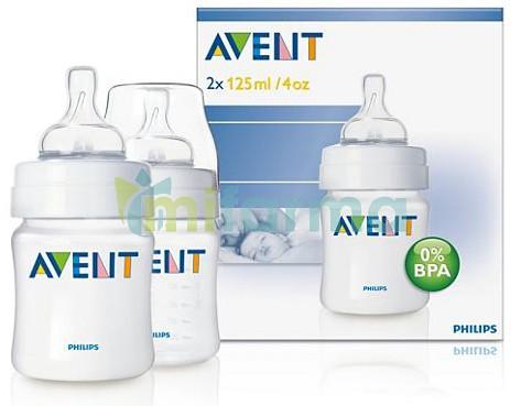 Foto Avent 2 Biberones de 125 ml PP SCF680/27