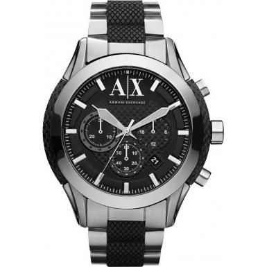Foto AX1214 Armani Exchange Mens ZULU Chronograph Silver Watch