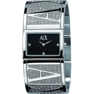 Foto AX4050 Armani Exchange Ladies EVA Black Silver Watch