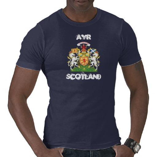 Foto Ayr, Escocia con el escudo de armas real Camiseta