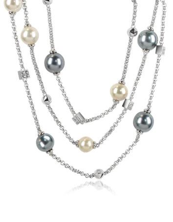 Foto AZ Collection Collares, Collar Triple con Abalorios