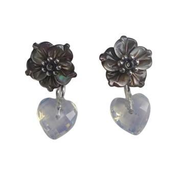 Foto Azuni Heart & Flower Opalite Earrings