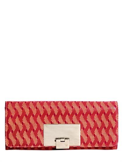 Foto azzurra gronchi clutch de piel estampada desiderio