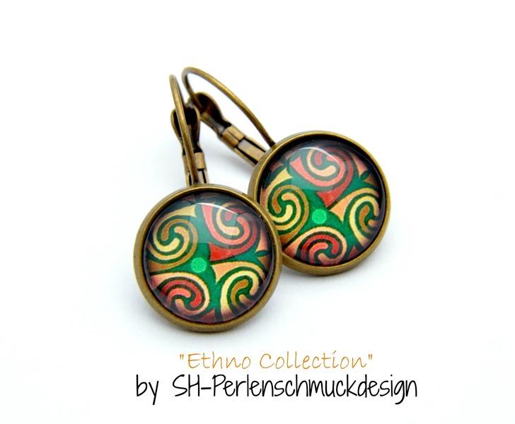 Foto B1556 Bronze coloured earrings 