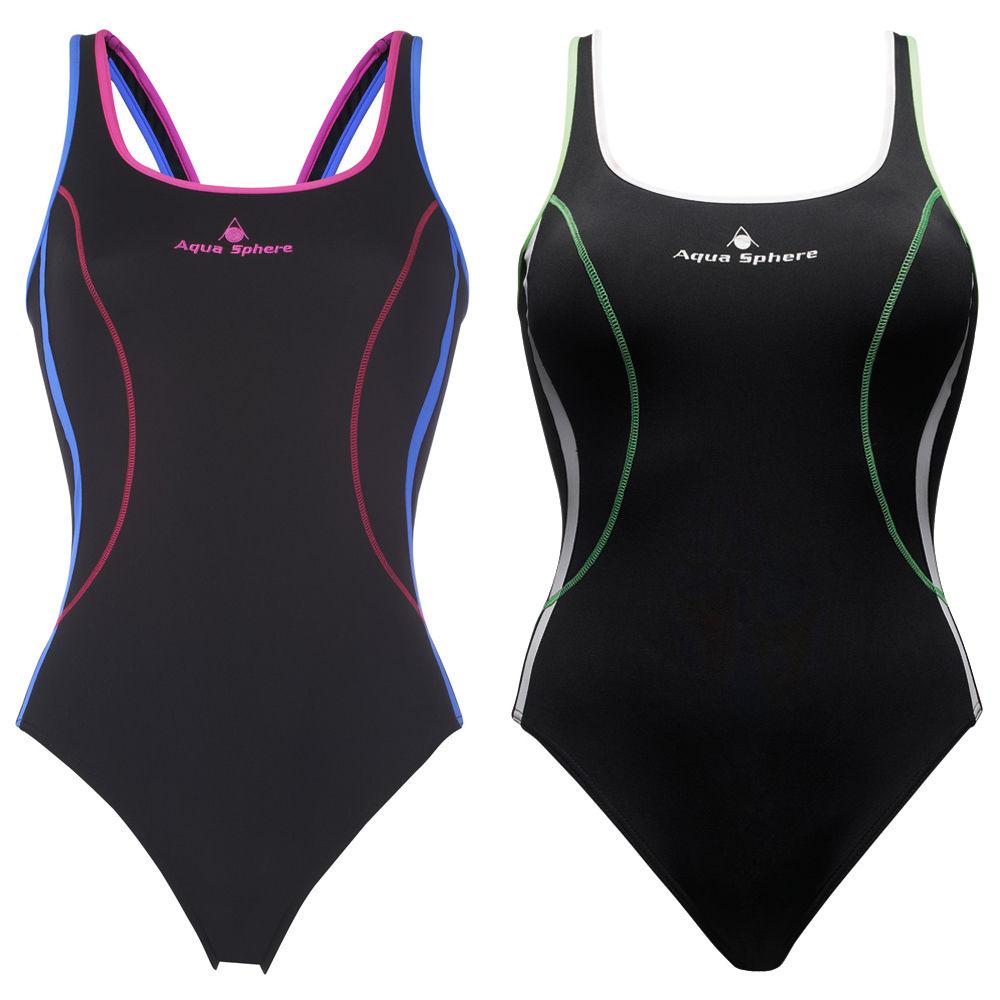 Foto Bañador para mujer Aqua Sphere - Ursula - 34 Inch Black/White/Green