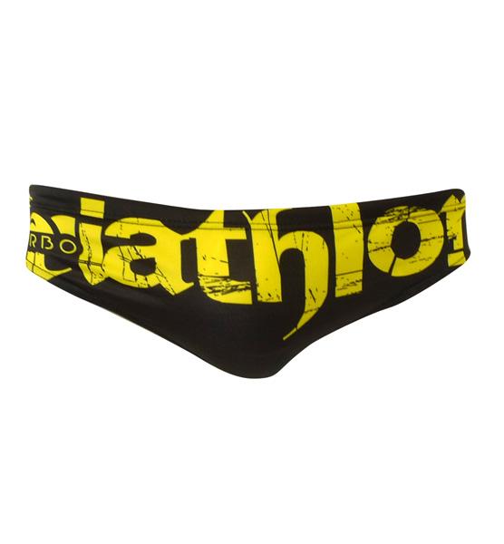 Foto Bañadores hombre Turbo Triathlon Basic Black / Yellow Man
