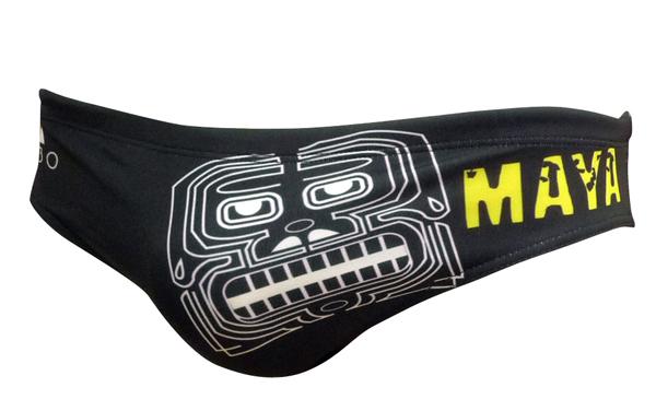 Foto Bañadores hombre Turbo Waterpolo Mayas Black Man