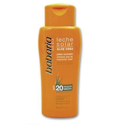 Foto Babaria sun leche aloe vera fp-20 200ml