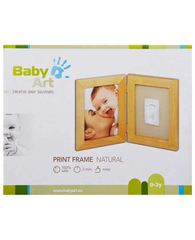 Foto Baby Art Print Frame madera natural