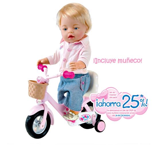 Foto Baby Born Bicicleta con Muñeco