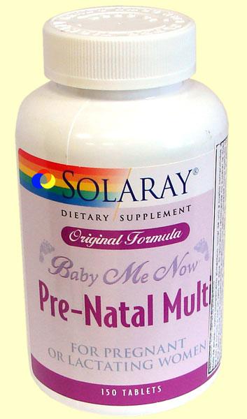 Foto Baby Me Now - Prenatal - Solaray - 150 tabletas [4787]