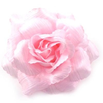 Foto Baby Pink Soft Fabric Corsage Flower Brooch Hair Accessory Hair Clip