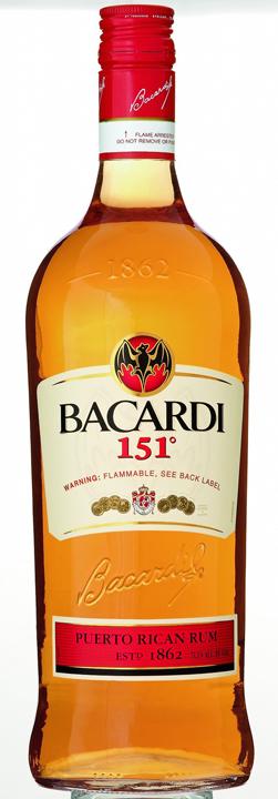 Foto Bacardi 151 1,0 Liter 75,5%vol. (29.80 EUR/L)