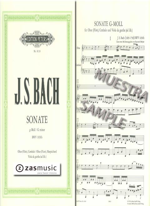 Foto bach, johann sebastian (1685-1750): sonate g minor bwv 1030b