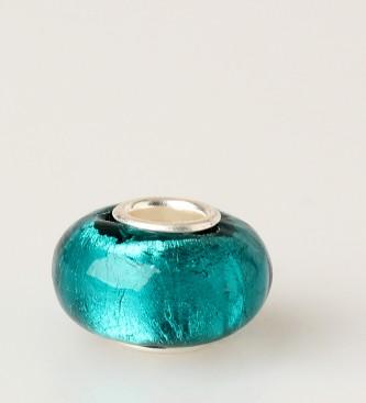 Foto Bacio italy. Abalorio ORIGINAL cristal de murano azul mar