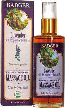 Foto Badger Balm Lavender Aromatherapy Massage Oil