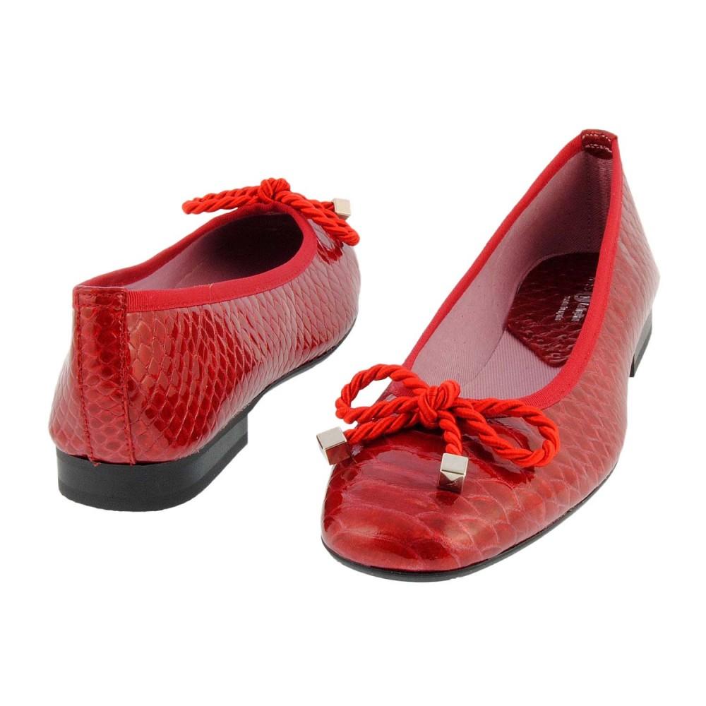Foto Bailarinas piel charol Callaghan 18227 (Color: ROJO, Talla: 40)