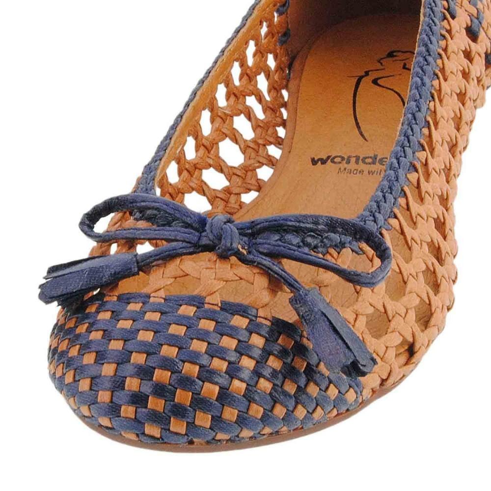 Foto Bailarinas piel trenzada CB-0050 Wonders (Color: CAMEL, Talla: 37)