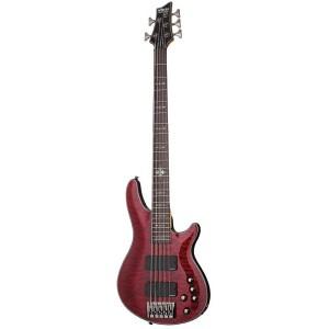 Foto Bajo schecter damien elite-5 crimson red