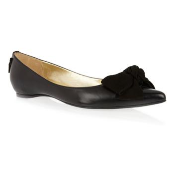Foto Ballet Pump Black Leather Ballet Shoe.