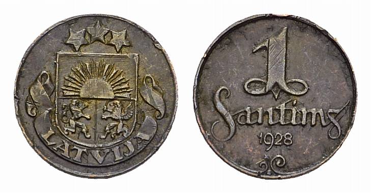Foto Baltikum Ku -1 Santims 1922