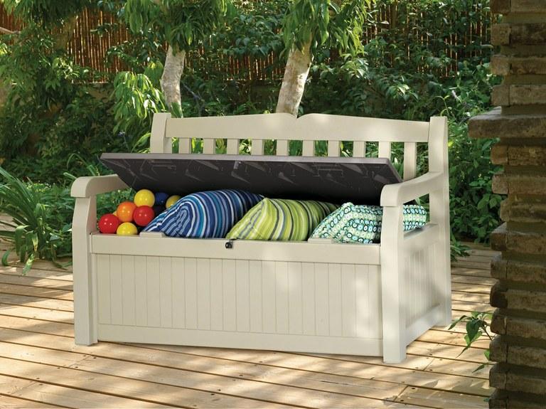 Foto Banco/baúl resina jardín eden graden bench keter