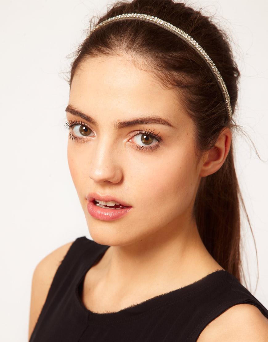 Foto Banda para el pelo elástica con strass de Johnny Loves Rosie Gris