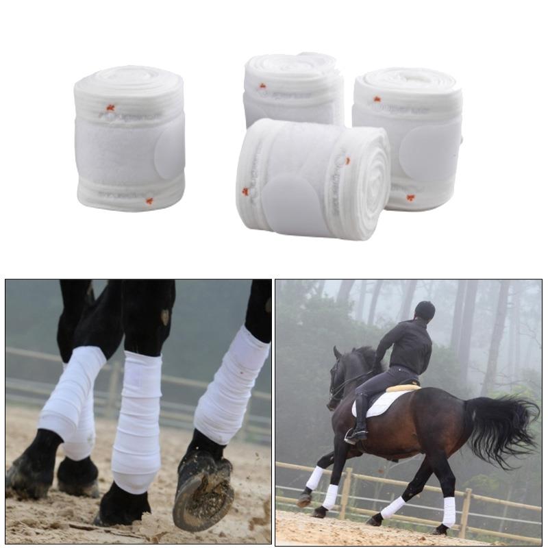 Foto bandas de polo fouganza blancas talla única
