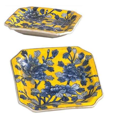 Foto Bandeja de porcelana: Bandejas cuenco cuadrado 20cm set de 2 -Amaris