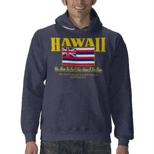 Foto Bandera/lema de Hawaii Sudadera Con Capucha