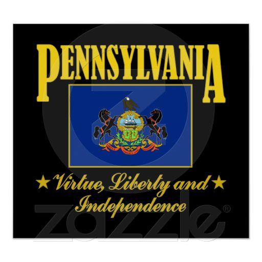 Foto Bandera/lema de Pennsylvania Posters