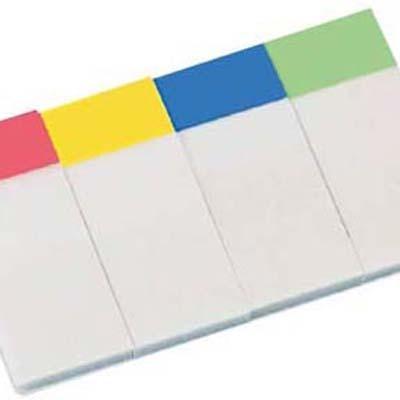 Foto Banderitas separadoras Q-Connect 20 x 50 mm transparentes y color
