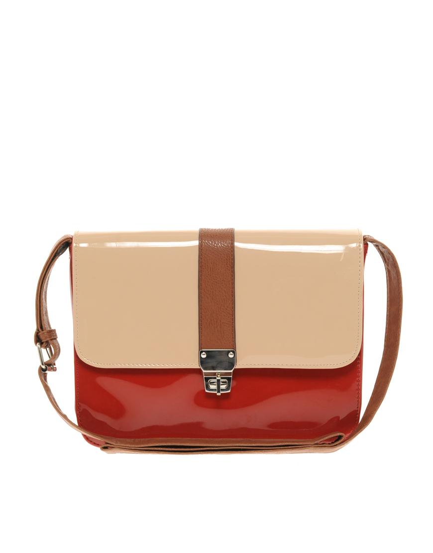 Foto Bandolera colour block Deco de Oasis Red/cream