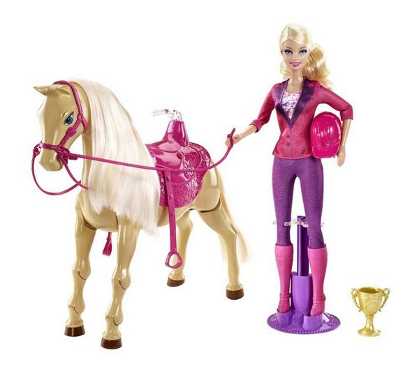 Foto barbie barbie caballo de adiestramiento