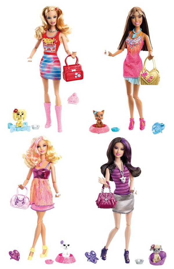 Foto Barbie fshnsta con mascotas x2278