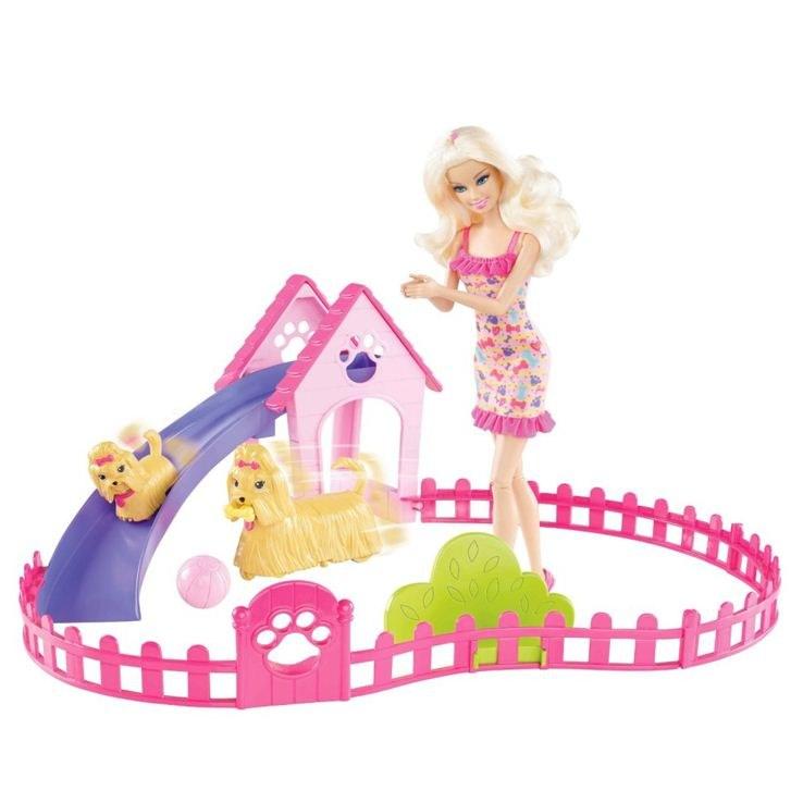 Foto Barbie y su parque perritos de mattel