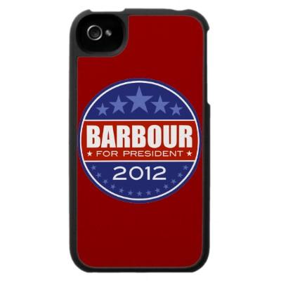 Foto Barbour para el presidente 2012 Iphone 4 Carcasas