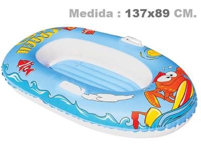 Foto Barca Inchable Infantil 137x89 Cm.