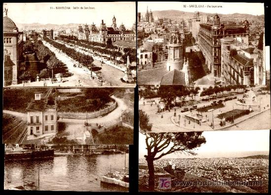 Foto barcelona: lote de 40 t postales antiguas, en sepia ediciones f