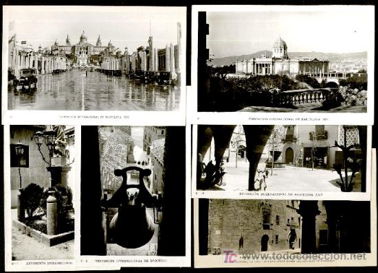 Foto barcelona exposicion int 1929:lote de 43 t postales antiguas, b/
