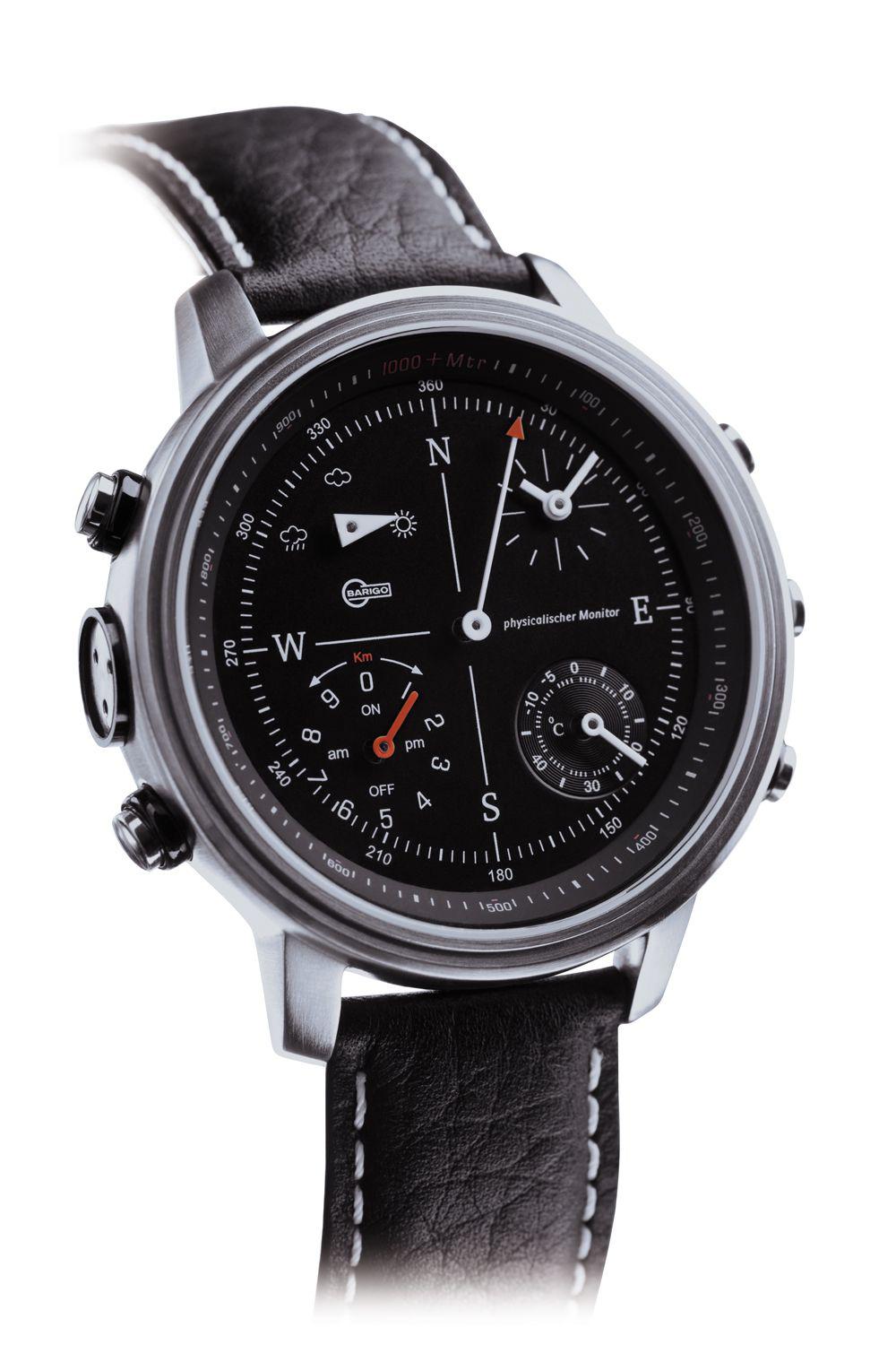 Foto Barigo Reloj multifunción 5 en 1 Reloj de pulsera negro/gris