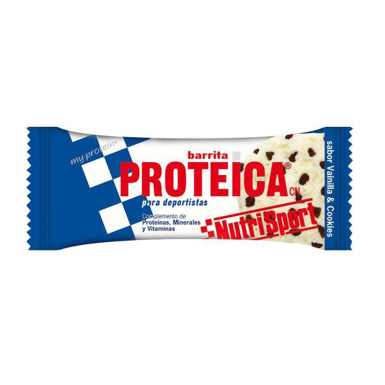 Foto Barrita NutriSport PROTEICA sabor vainilla/cookies (24 unidades)