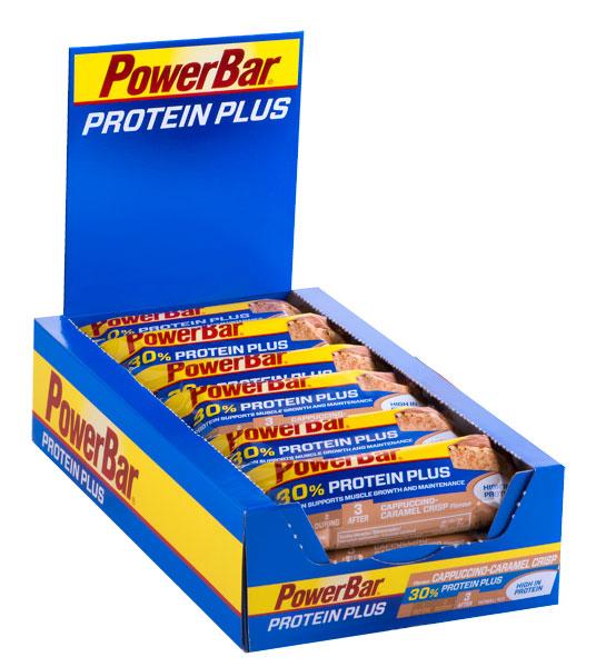 Foto Barritas Powerbar Protein Plus 30 Box 15u Cappucino-candy
